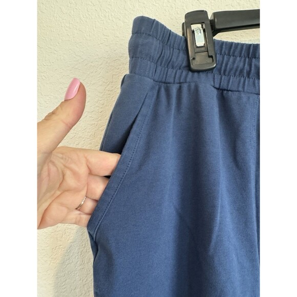 Life Is Good Women's Blue Crusher Flex Pull On Rolled Cropped Sweat Pants XL - Picture 2 of 10